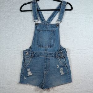 H&M‎ Blue Distressed Overalls